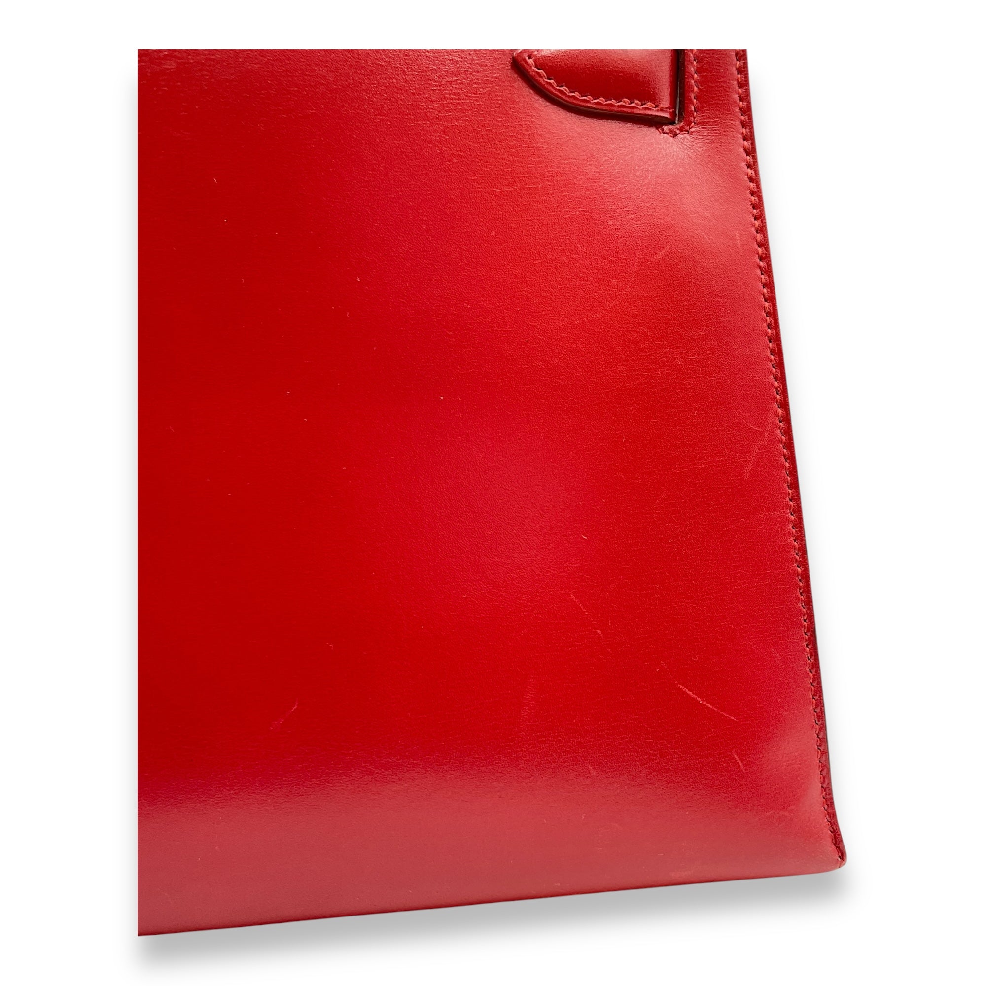 Sellier Kelly 28 Rouge Vif in Box, Gold hardware