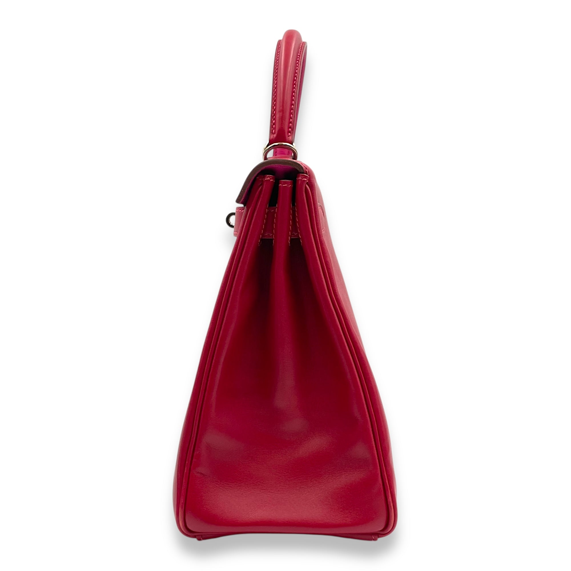 SoFlash Kelly 28 Rubis/Rose Tyrien in Tadelakt, Ruthenium hardware