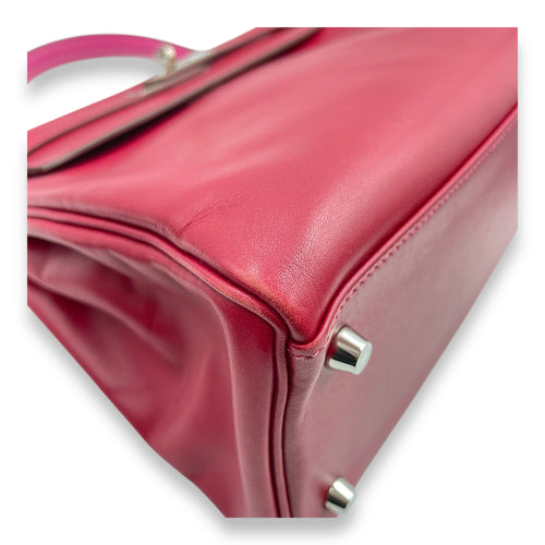 SoFlash Kelly 28 Rubis/Rose Tyrien in Tadelakt, Ruthenium hardware