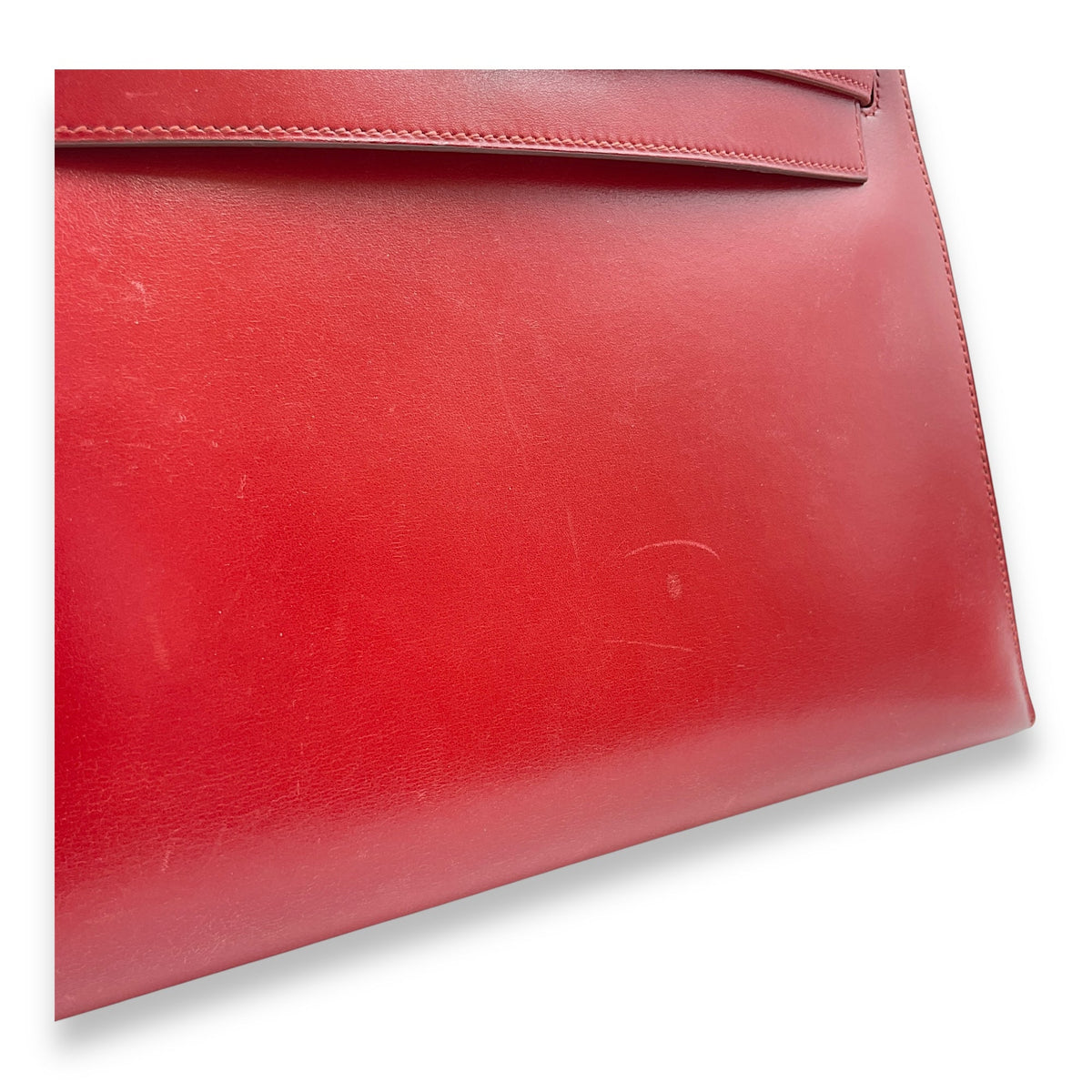 Sellier Kelly 28 Rouge Vif in Box Gold hardware