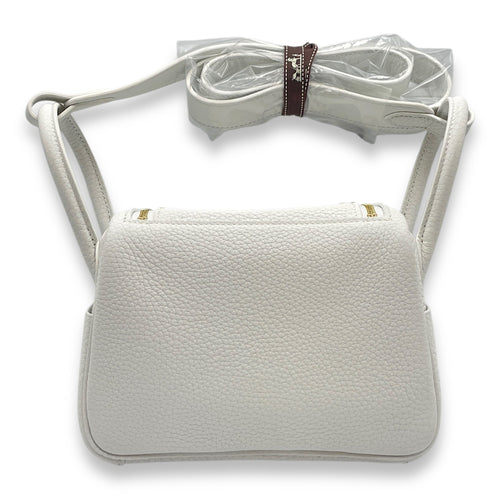 Lindy II Mini New White in Clemence Gold hardware CL2507-14543 2