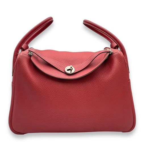 Lindy 34 Rouge Garance in Clemence Palladium hardware