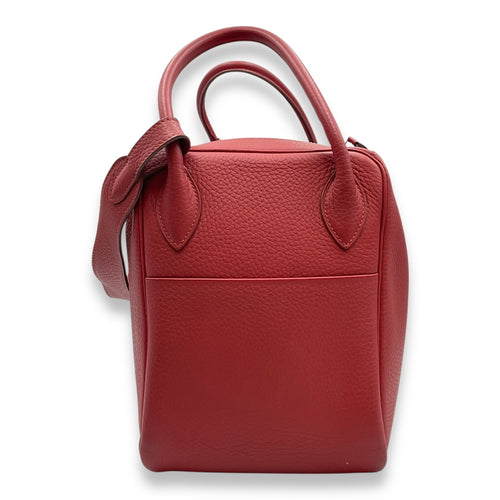 Lindy 34 Rouge Garance in Clemence Palladium hardware