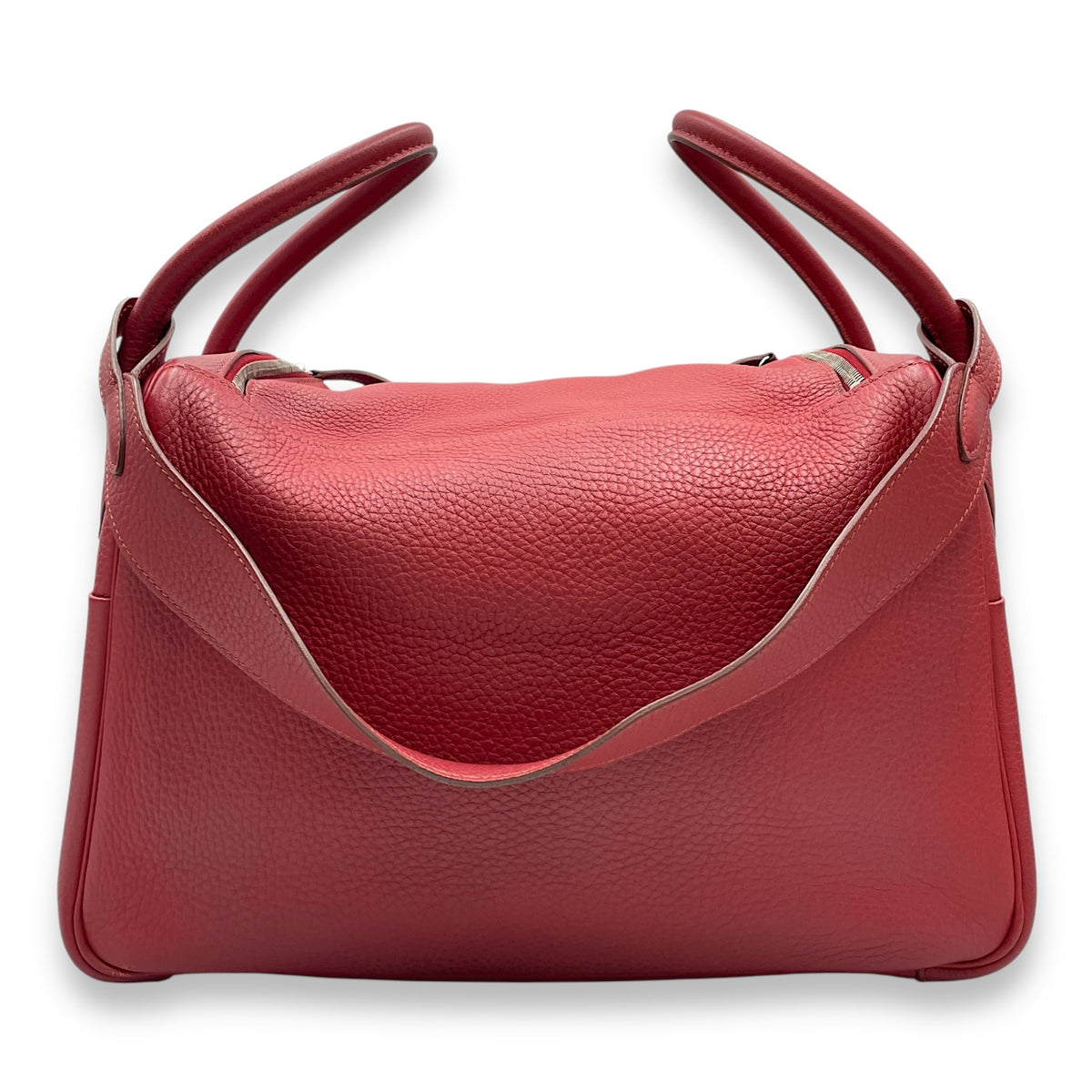 Lindy 34 Rouge Garance in Clemence Palladium hardware