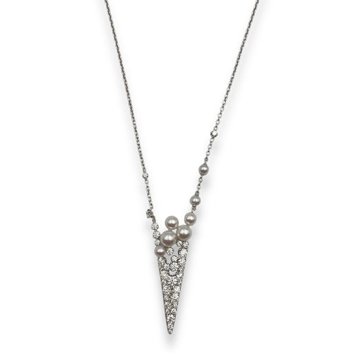 V Code Pendant in White