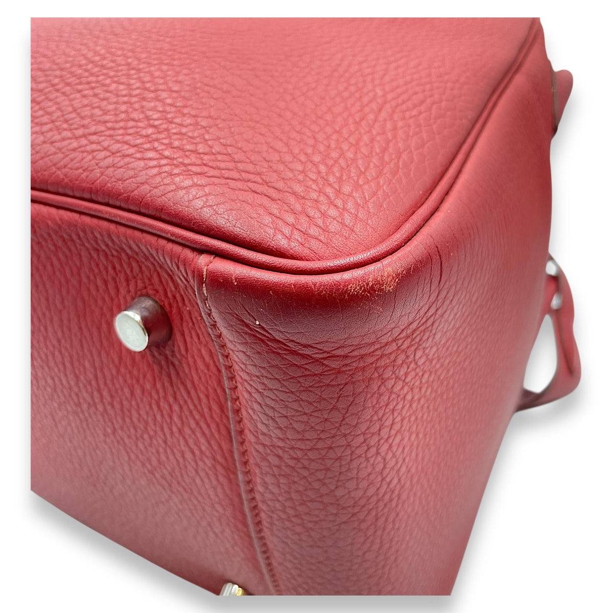 Lindy 34 Rouge Garance in Clemence Palladium hardware