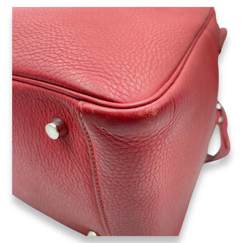 Lindy 34 Rouge Garance in Clemence Palladium hardware