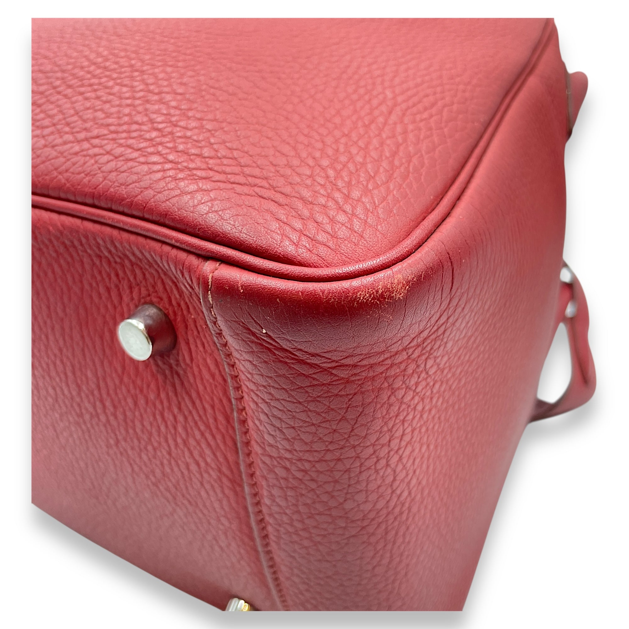 Lindy 34 Rouge Garance in Clemence, Palladium hardware
