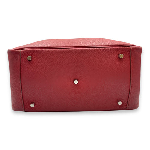 Lindy 34 Rouge Garance in Clemence Palladium hardware