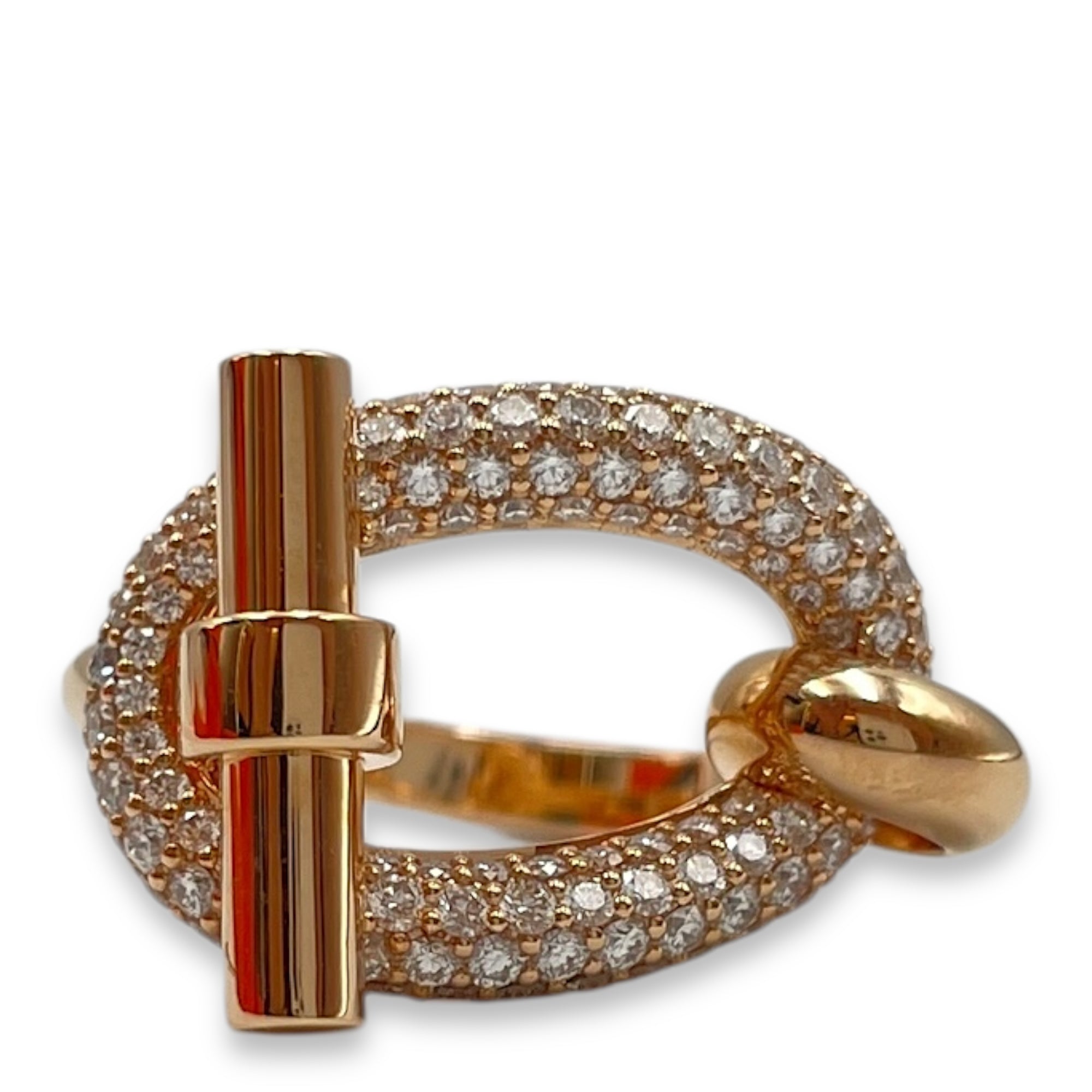 Adage 51 Ring in Rose Gold Hardware