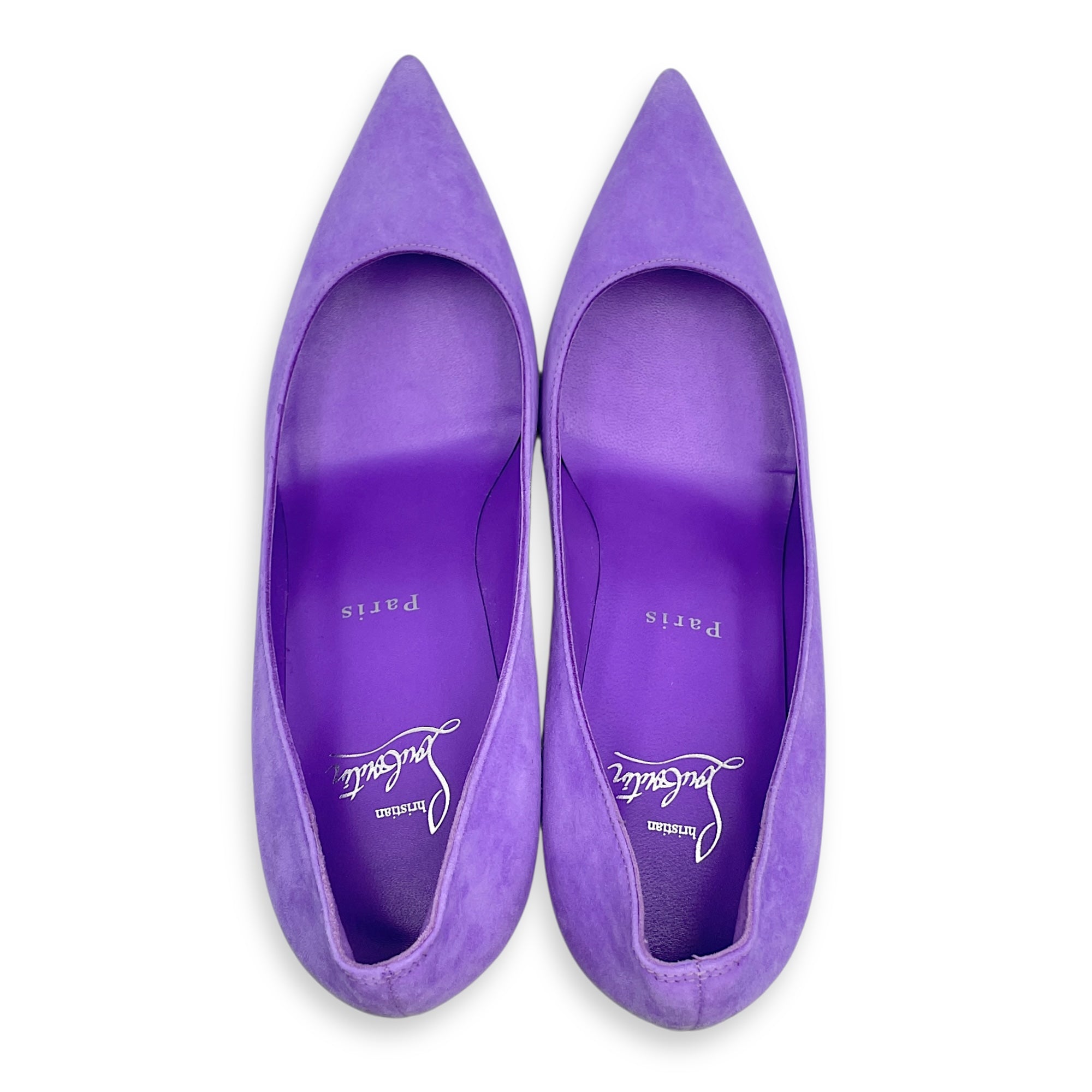 Suede 37.5 Purple Heels
