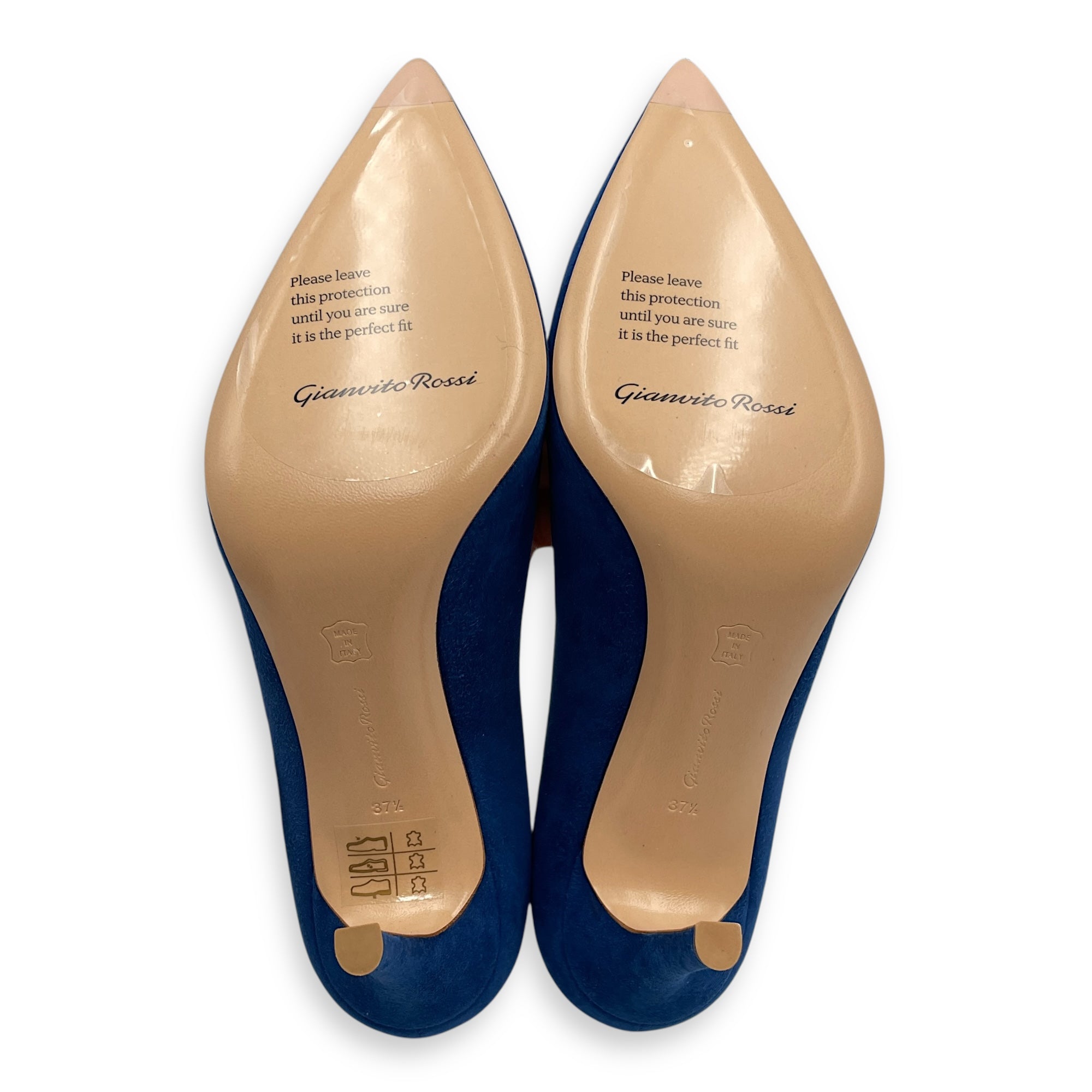 Suede 37.5 Royal Blue Pumps