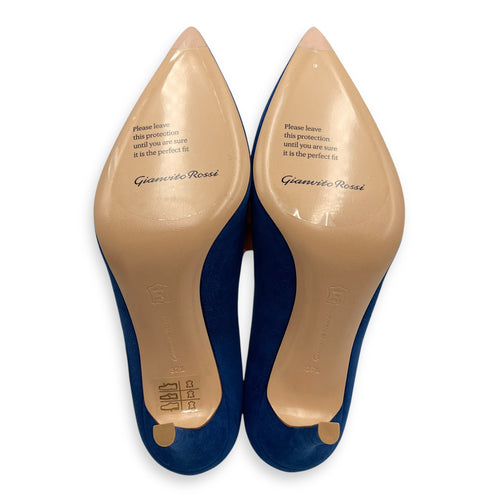 Suede 37.5 Royal Blue Pumps