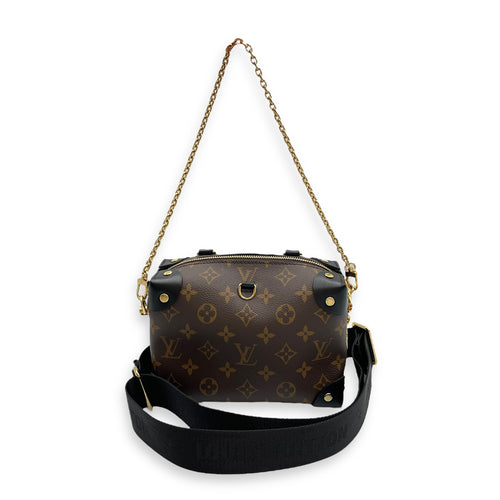 Malle Souple Petite Monogram Shoulder Bag in Canvas, Gold hardware