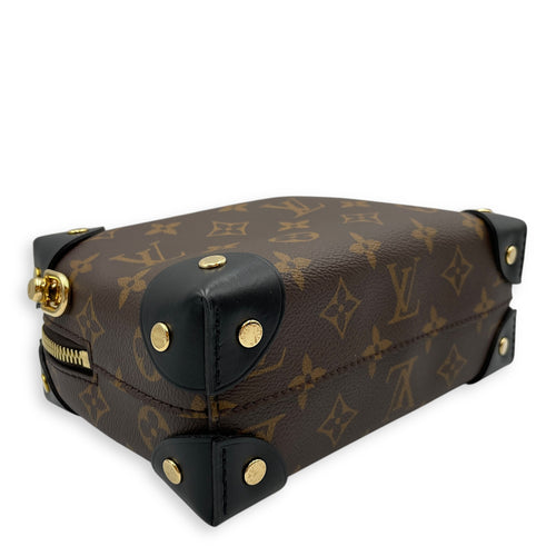 Malle Souple Petite Monogram Shoulder Bag in Canvas, Gold hardware
