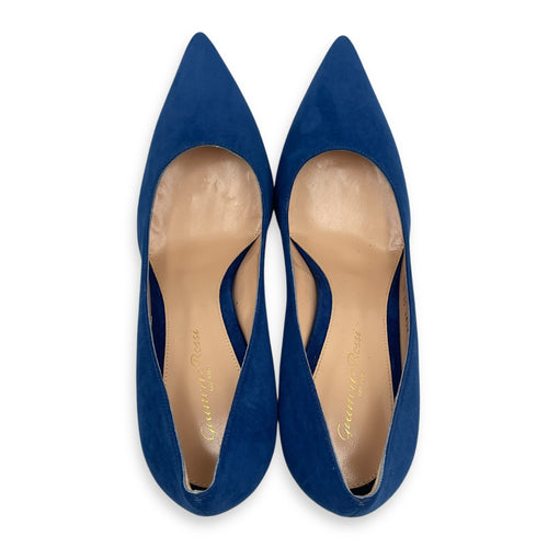 Suede 37.5 Royal Blue Pumps