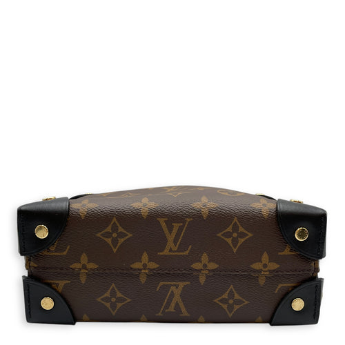 Malle Souple Petite Monogram Shoulder Bag in Canvas, Gold hardware