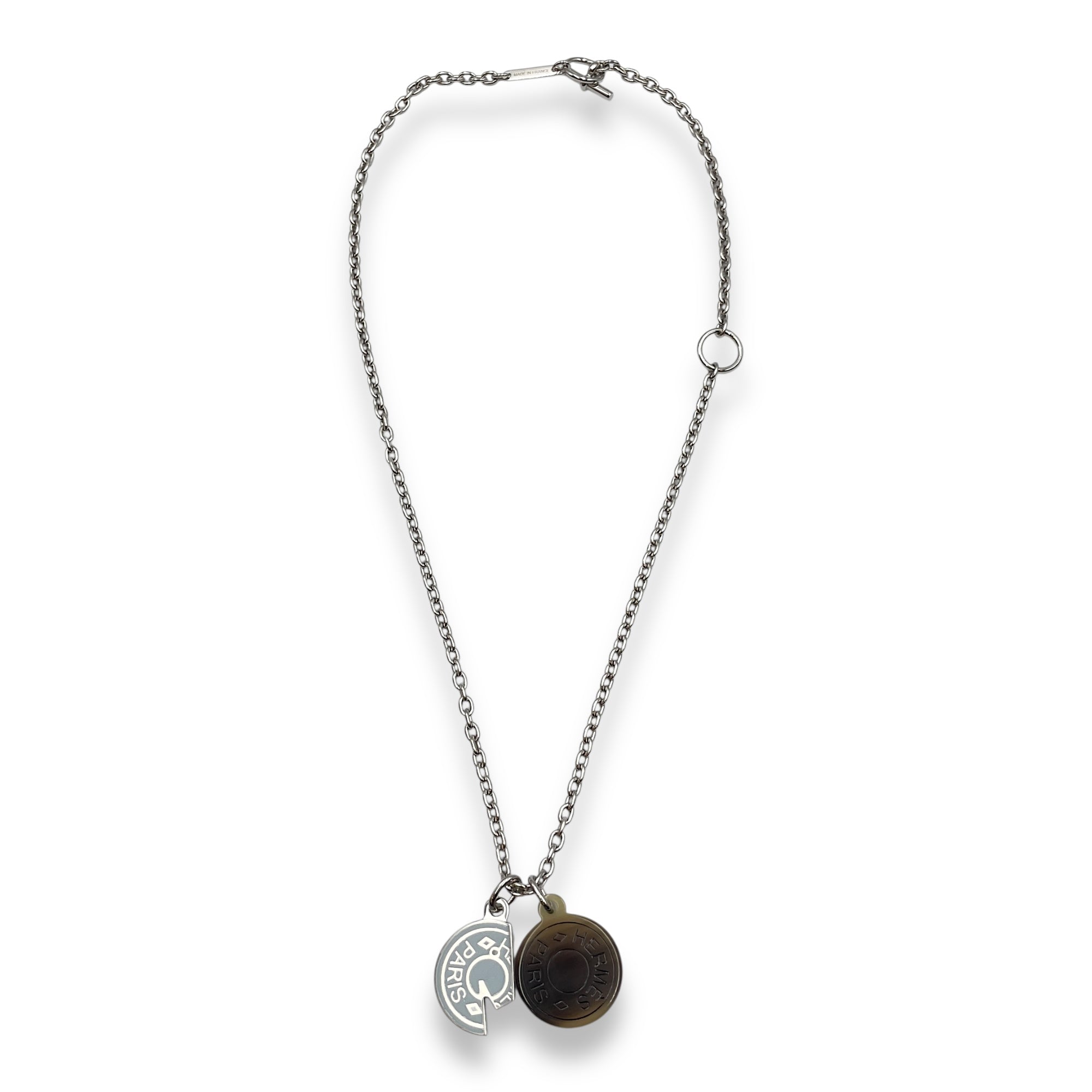 Carrousel Blue Lin Necklace, Palladium hardware