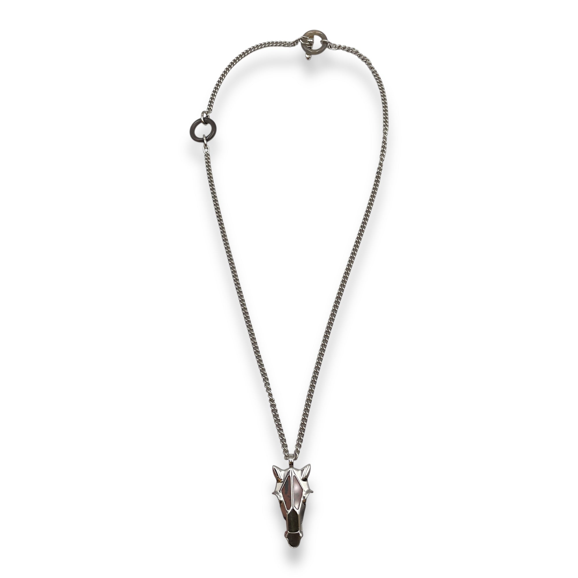 Destrier Minerale Marron/Gris Necklace in Minerals, Palladium hardware