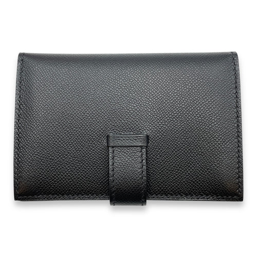 Bearn Mini Black Wallet in Madame, Gold hardware
