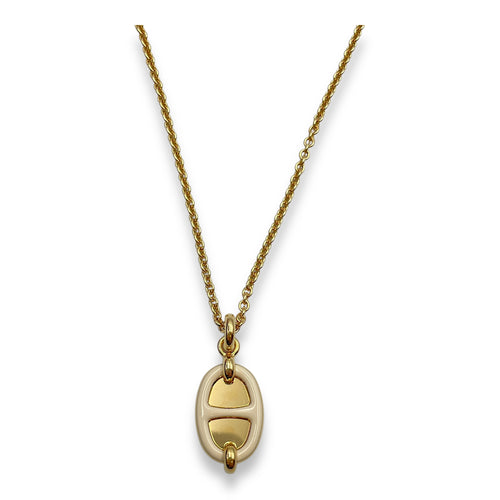 Mini Mailon Smalll Model Creme Pendant, Permabrass hardware