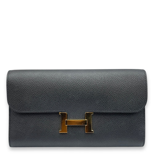 Constance To Go Black Crossbody Bag in Epsom, Gold hardware