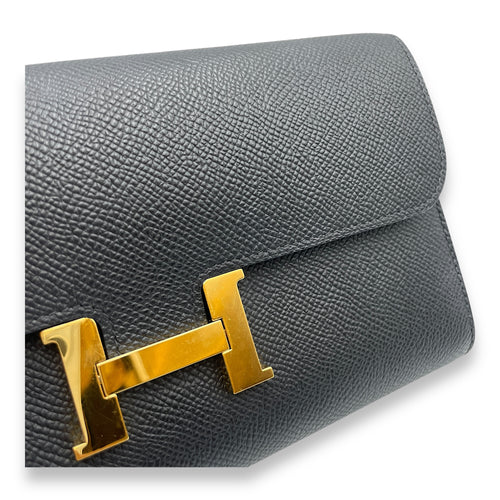 Constance To Go Black Crossbody Bag in Epsom, Gold hardware