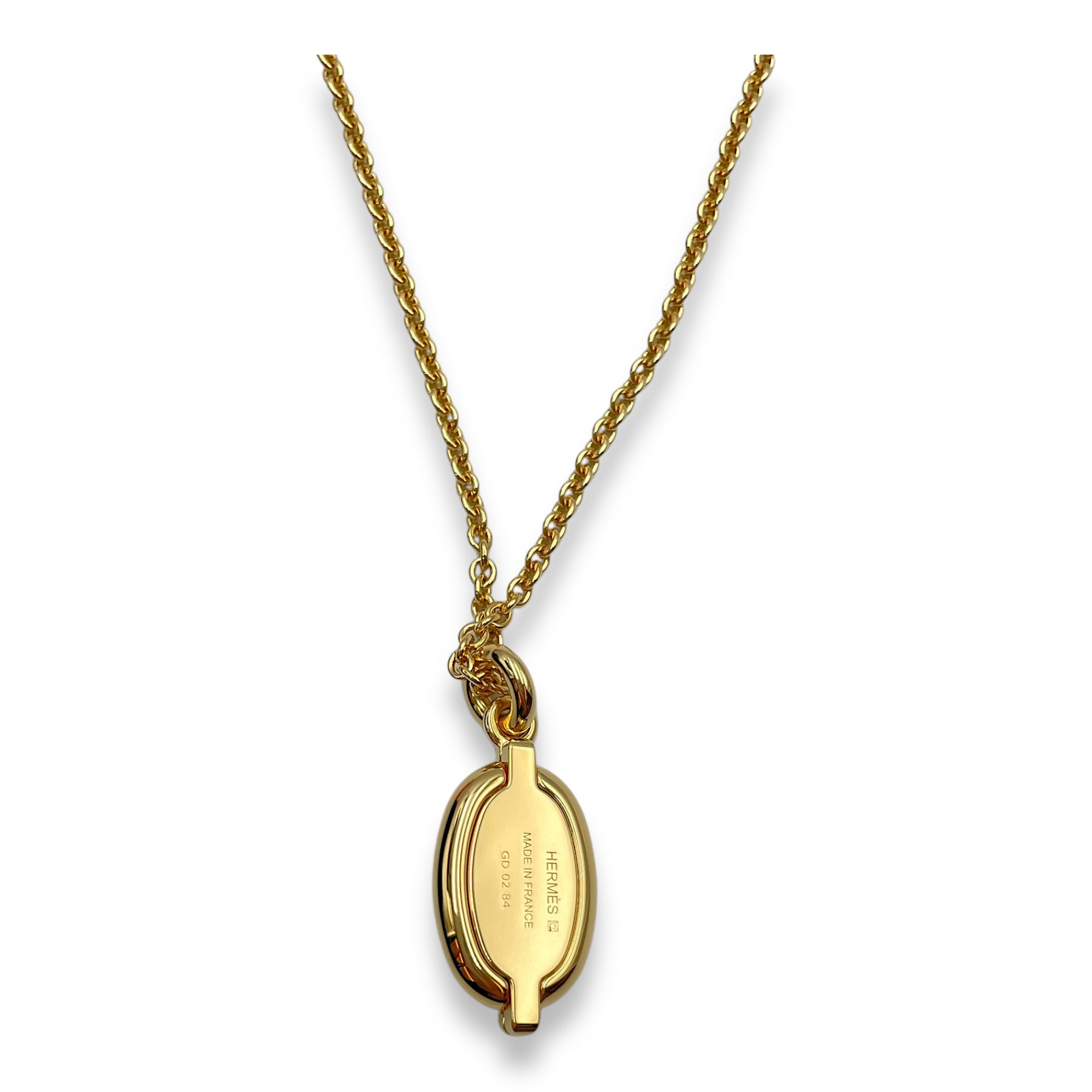 Mini Mailon Smalll Model Creme Pendant, Permabrass hardware