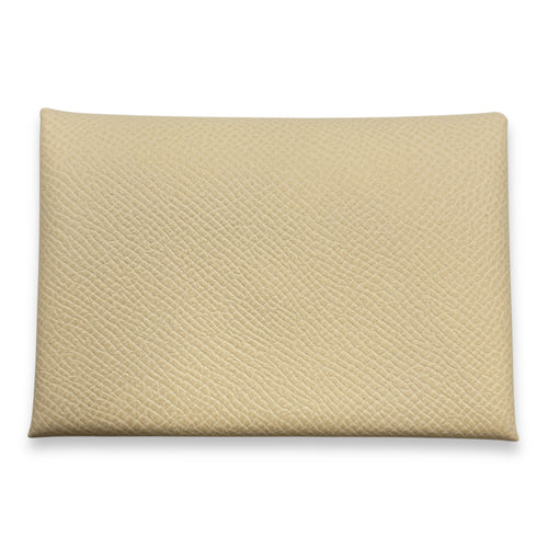 Calvi Duo Craie Card Holder in Epsom