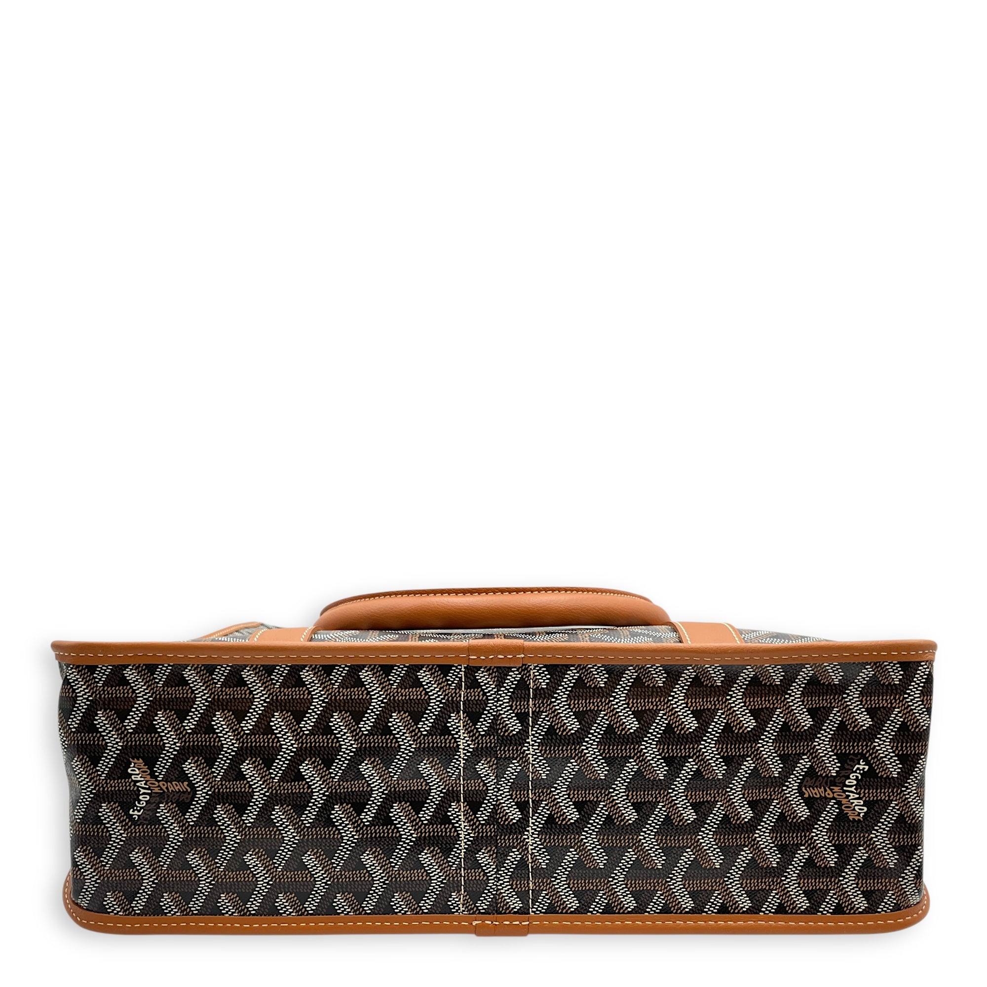 Goyardine Bourgogne Brown Tote Bag in Canvas, Silver hardware