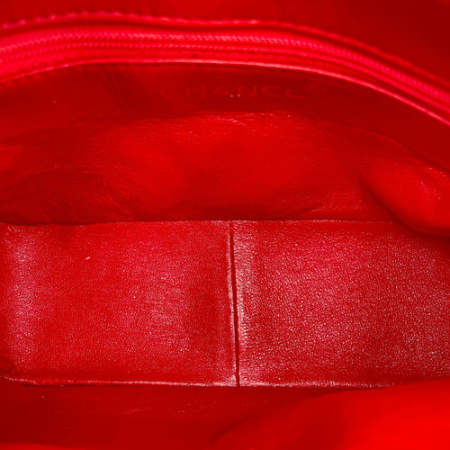 Vintage Mademoiselle Chain Chilli Red Shoulder Bag in Lambskin Gold hardware CL2508-14982 5