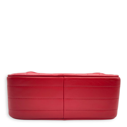 Vintage Mademoiselle Chain Chilli Red Shoulder Bag in Lambskin Gold hardware CL2508-14982 4