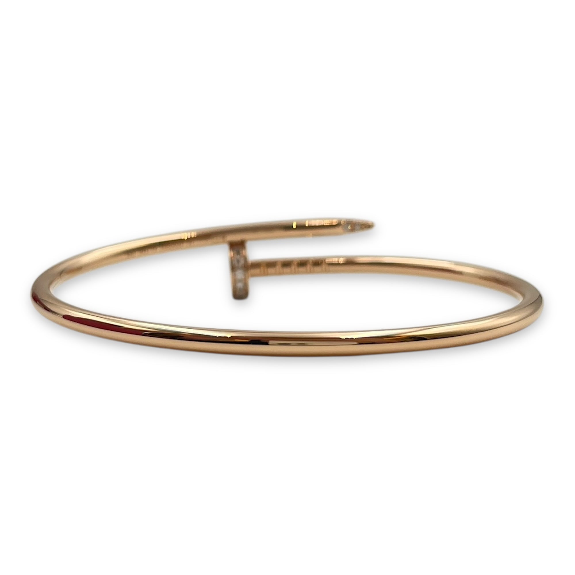 Juste Un Clou Diamond Small Model 15 Bracelet in Rose Gold Hardware