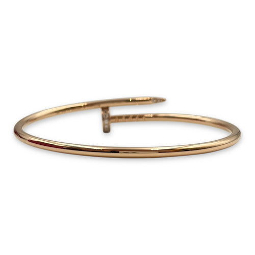 Juste Un Clou Diamond Small Model 15 Bracelet in Rose Gold Hardware