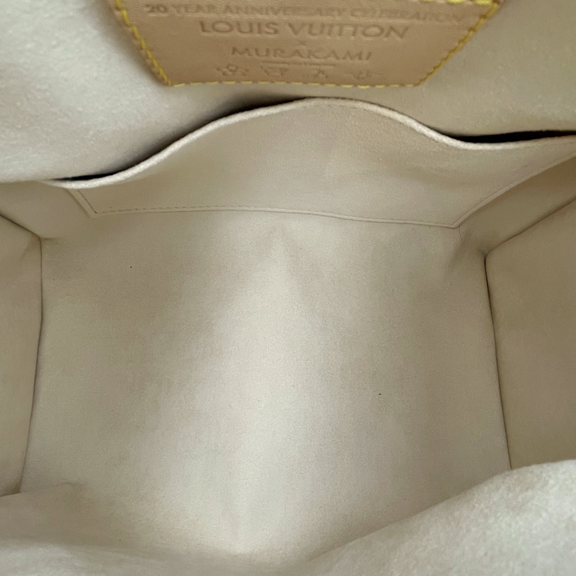 LV x TM Speedy 25cm White Shoulder Bag in Canvas, Gold hardware