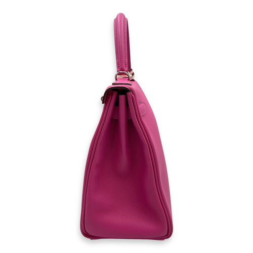 Kelly 28 Magnolia in Evercolor, Palladium hardware
