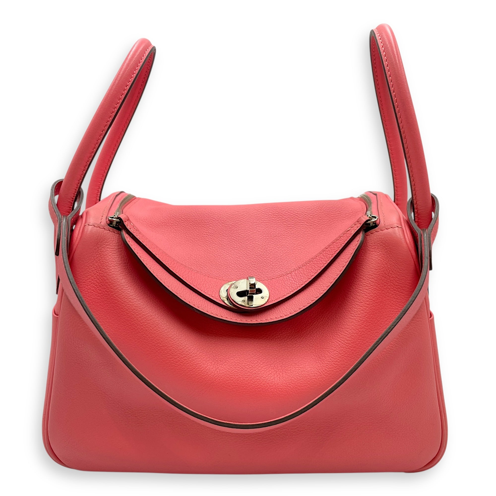 Lindy 26 Rose Azalea in Evercolor, Palladium hardware