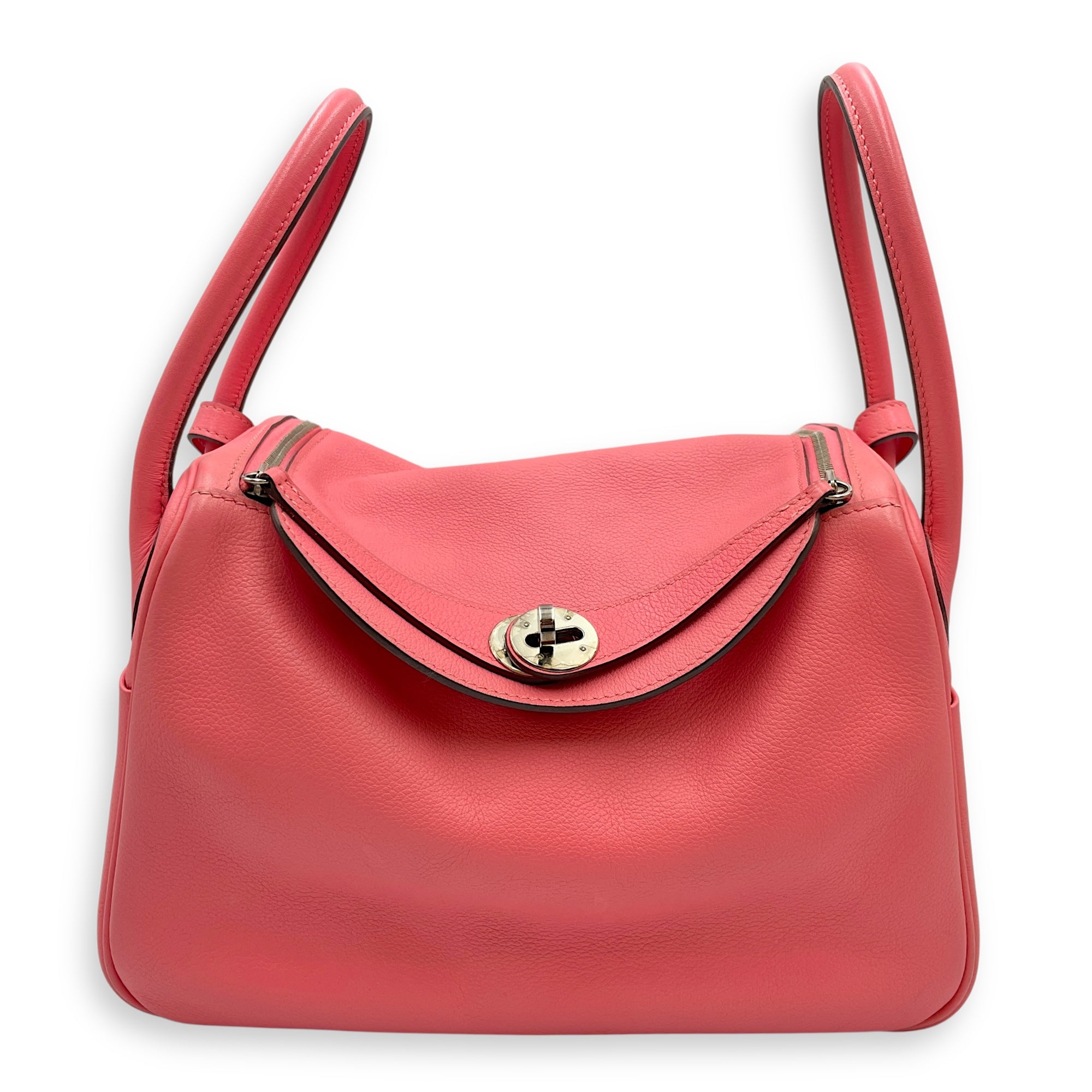Lindy 26 Rose Azalea in Evercolor, Palladium hardware