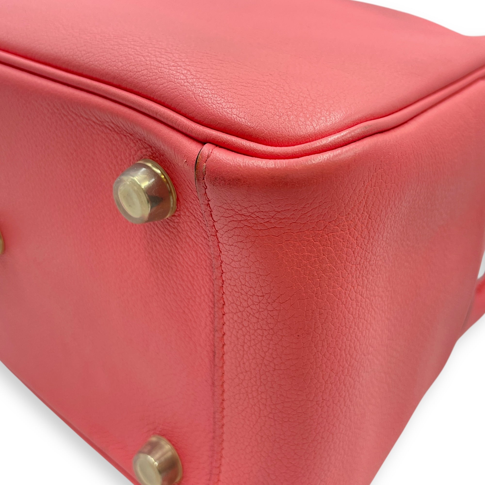 Lindy 26 Rose Azalea in Evercolor, Palladium hardware