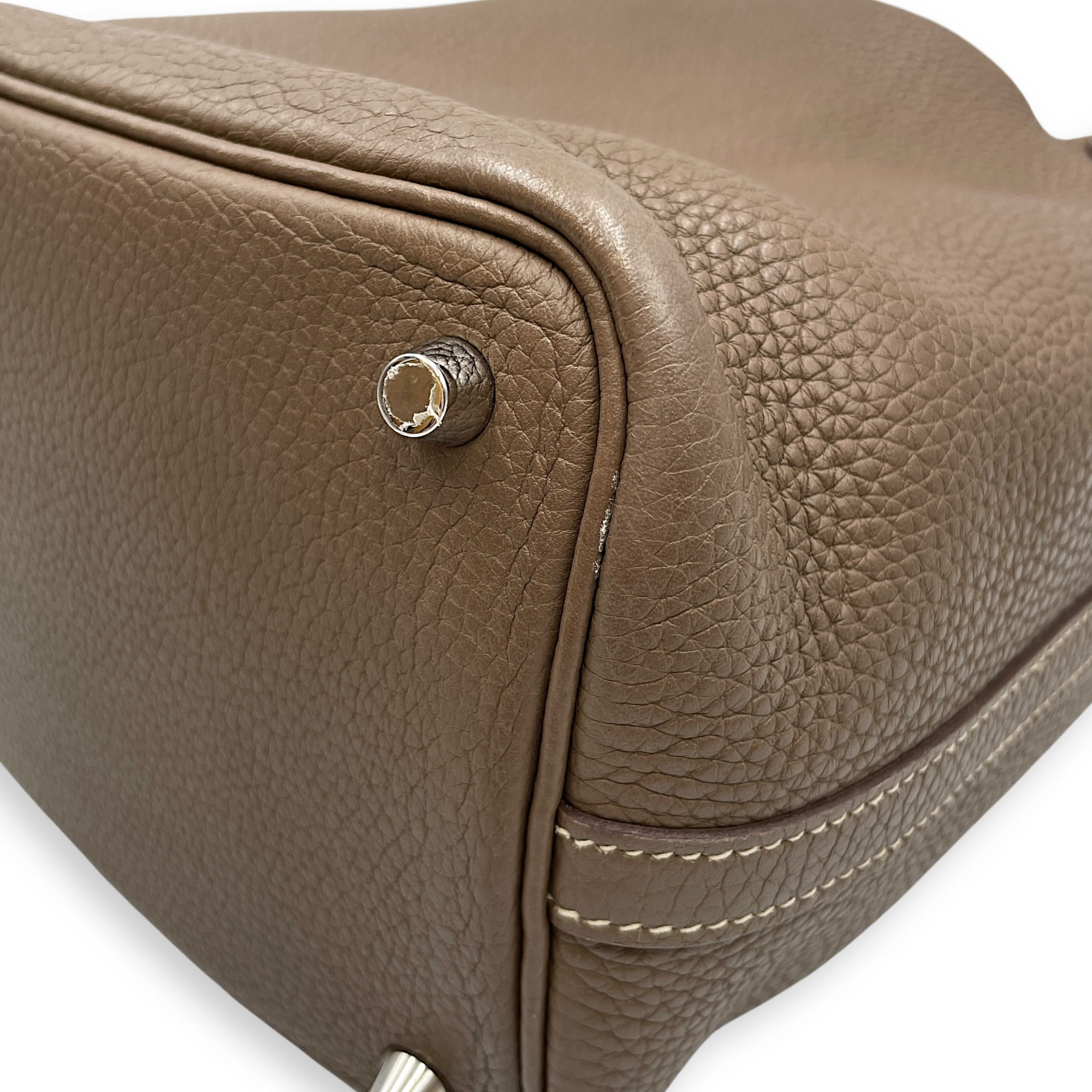 Picotin 18 Etoupe in Clemence, Palladium hardware