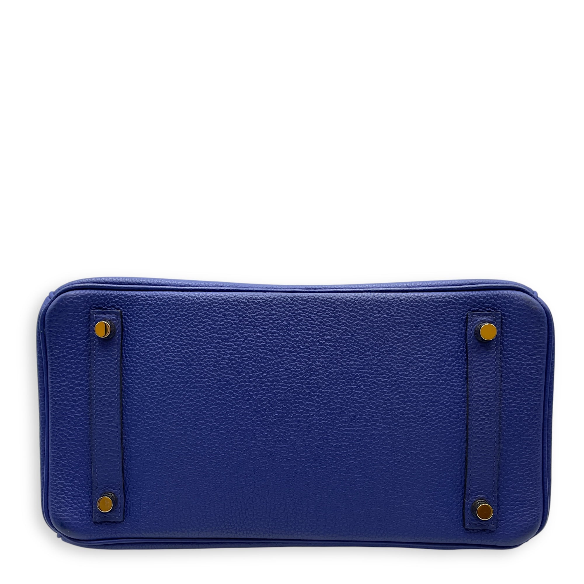 Birkin 30 Blue Electric in Togo, Gold hardware