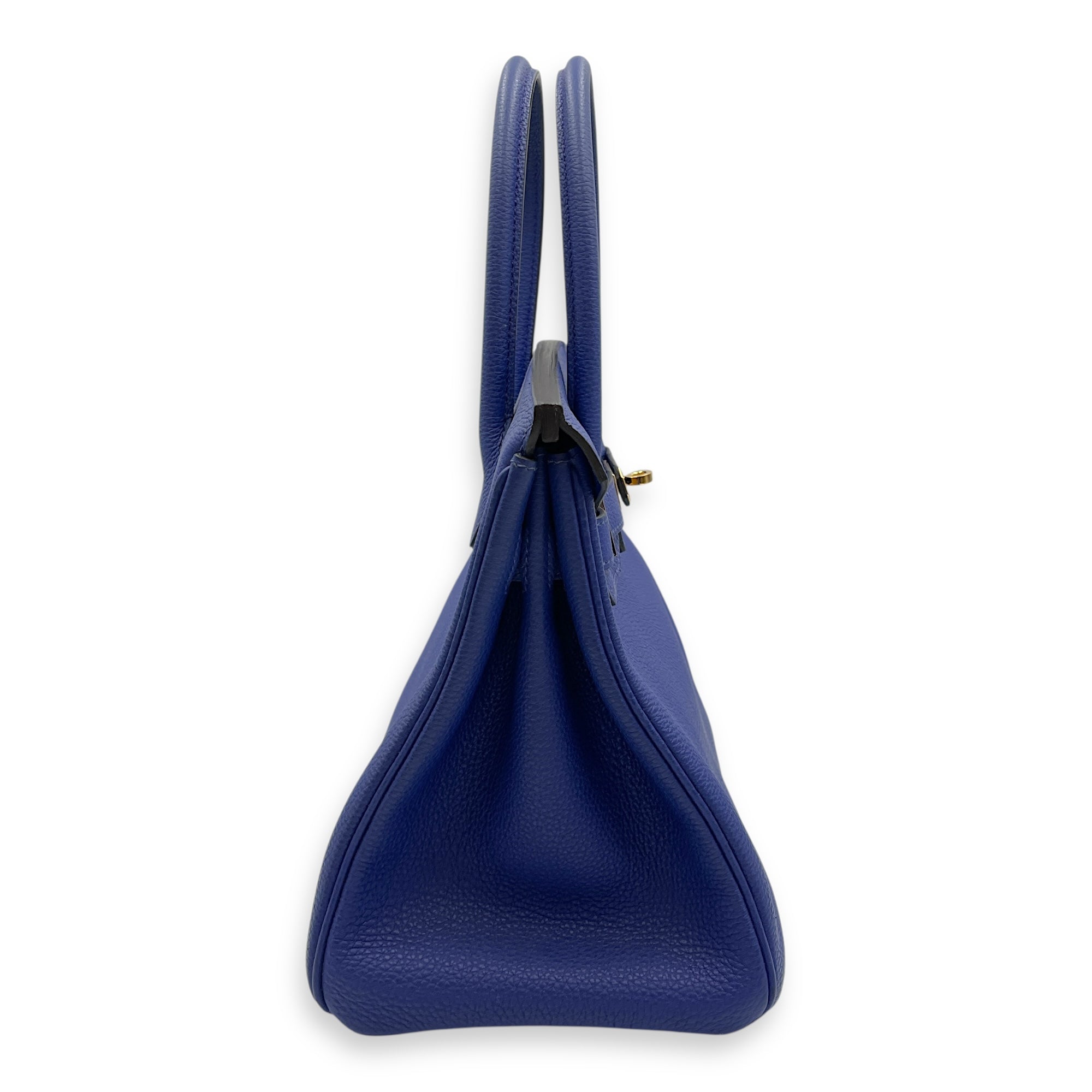 Birkin 30 Blue Electric in Togo, Gold hardware