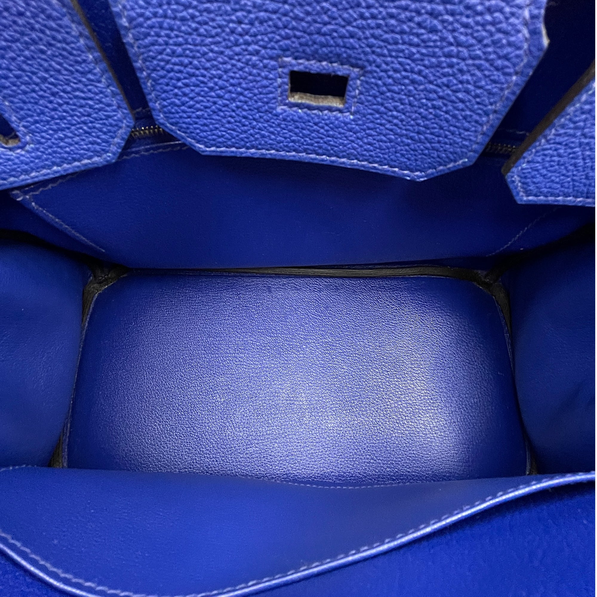 Birkin 30 Blue Electric in Togo, Gold hardware