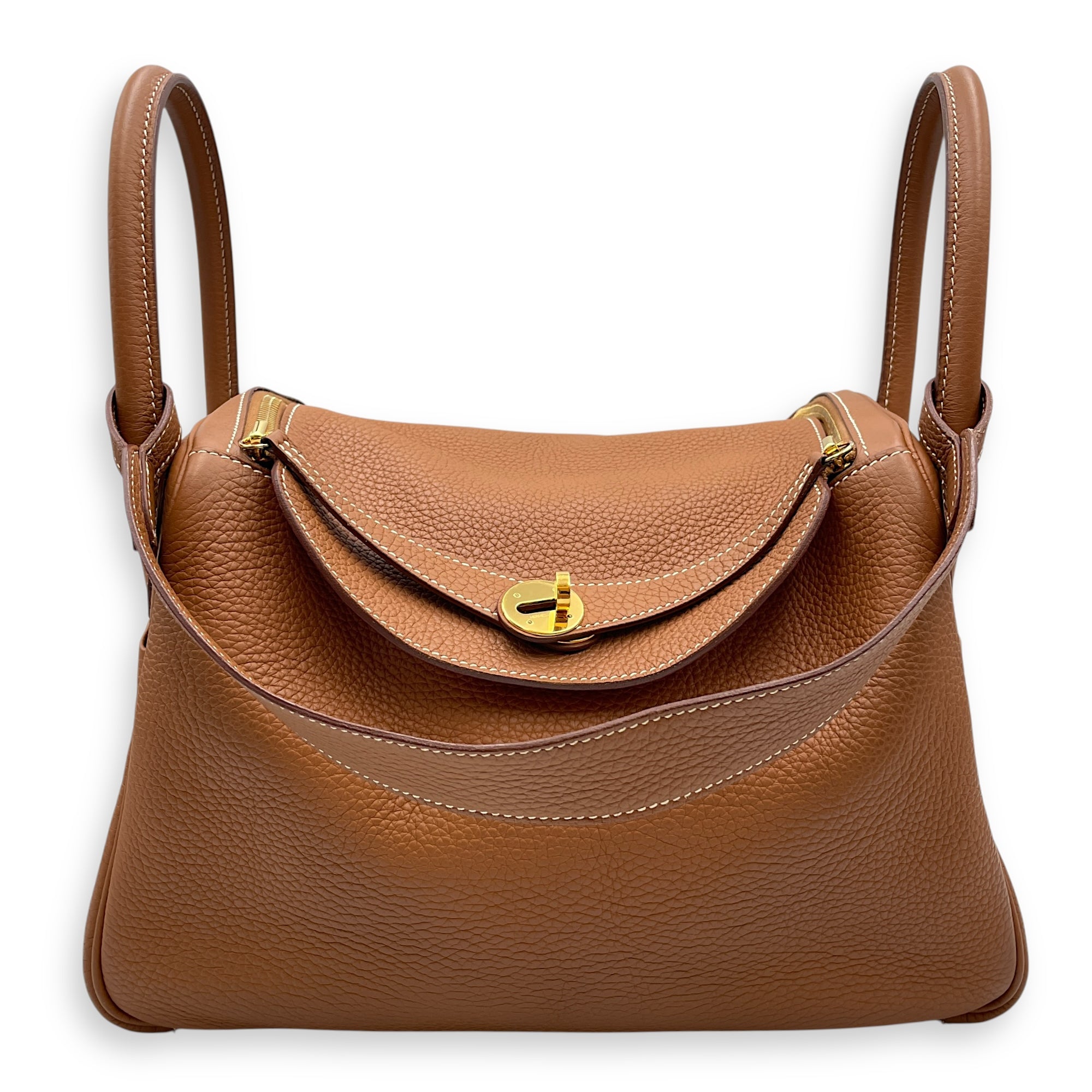 Lindy Verso 30 Rouge tomate in Clemence, Gold hardware