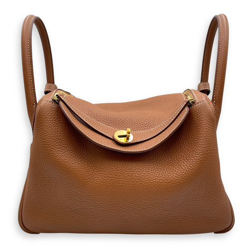 Lindy Verso 30 Rouge tomate in Clemence, Gold hardware