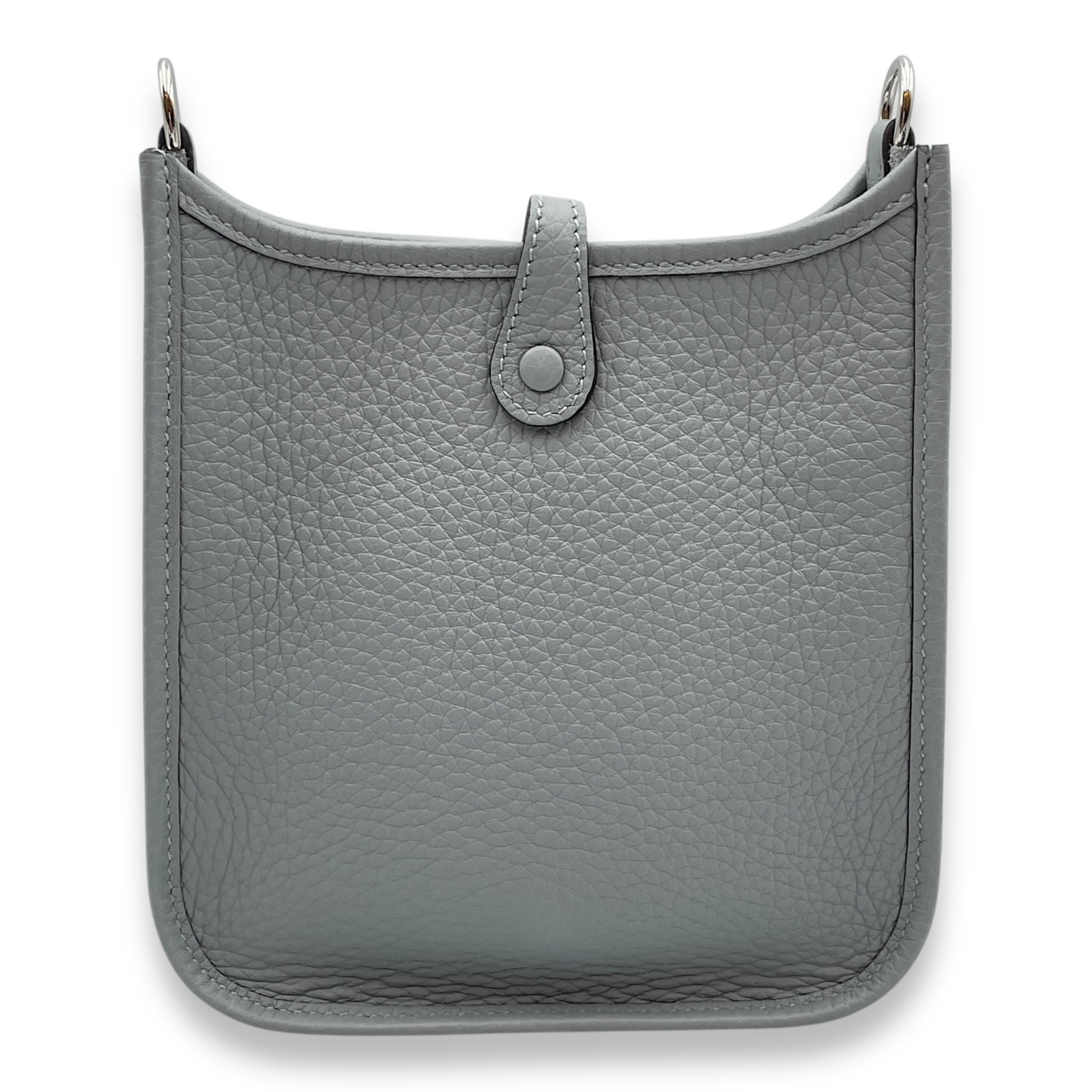 Evelyne Mini Gris Patin in Clemence, Palladium hardware