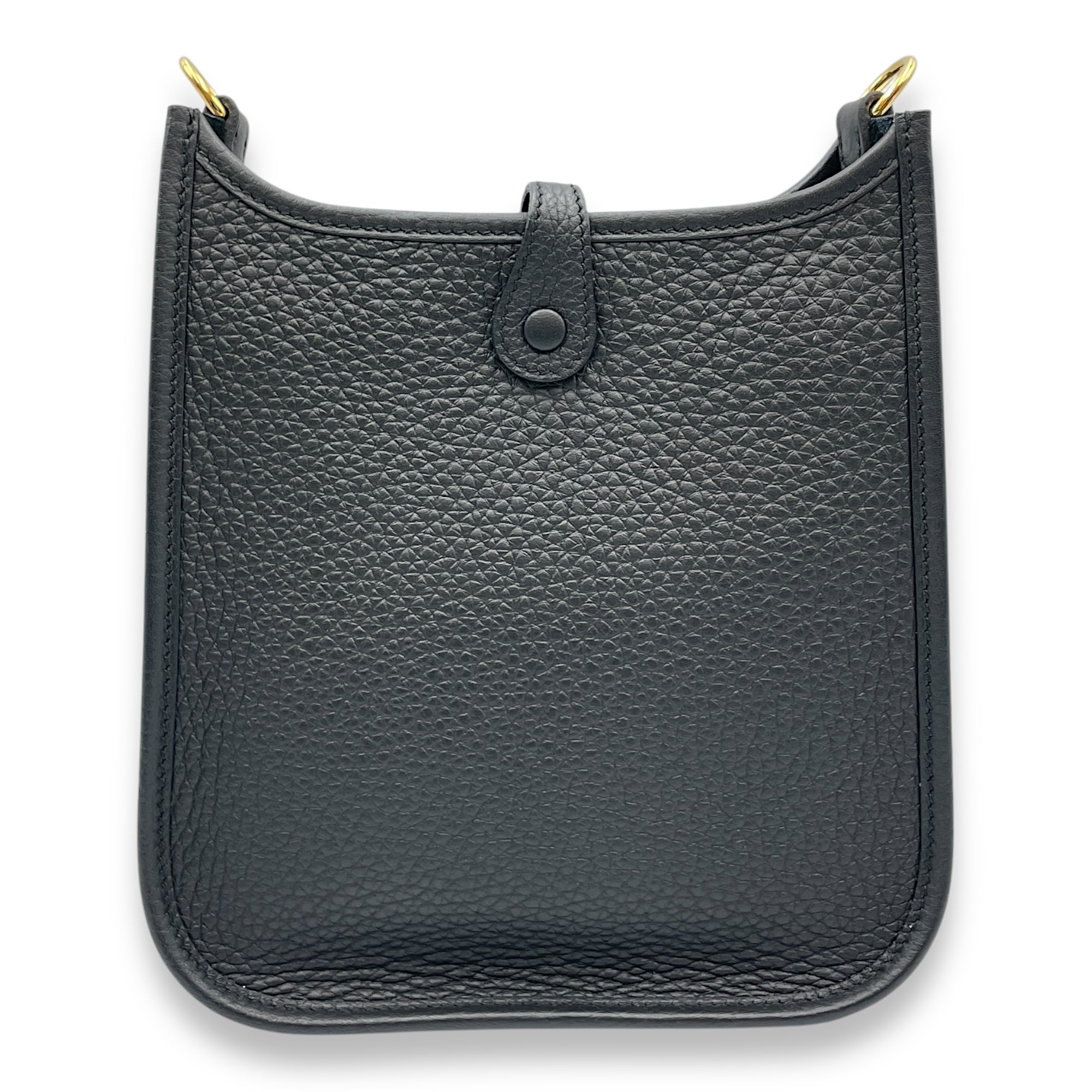 Evelyne Mini Black in Clemence, Gold hardware