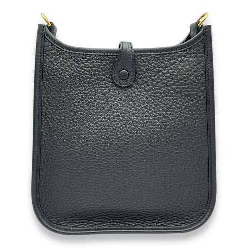 Evelyne Mini Black in Clemence, Gold hardware