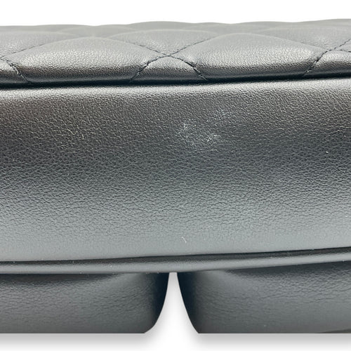 22C Black Camera Bag in Calfskin, Gold hardware
