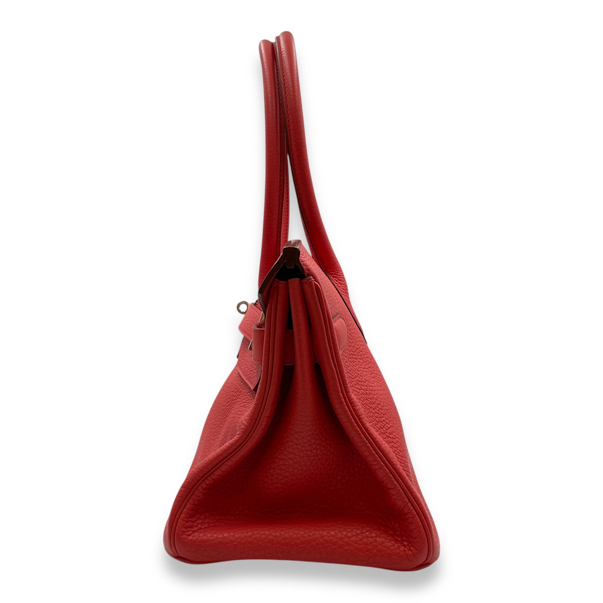 Shoulder Birkin 42 Bougainvillier in Clemence, Palladium hardware